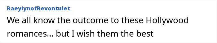 Comment on Hollywood romances shared by RaeylynofRevontulet, related to body language experts decoding Hugh Jackman and Sutton Foster's behavior.