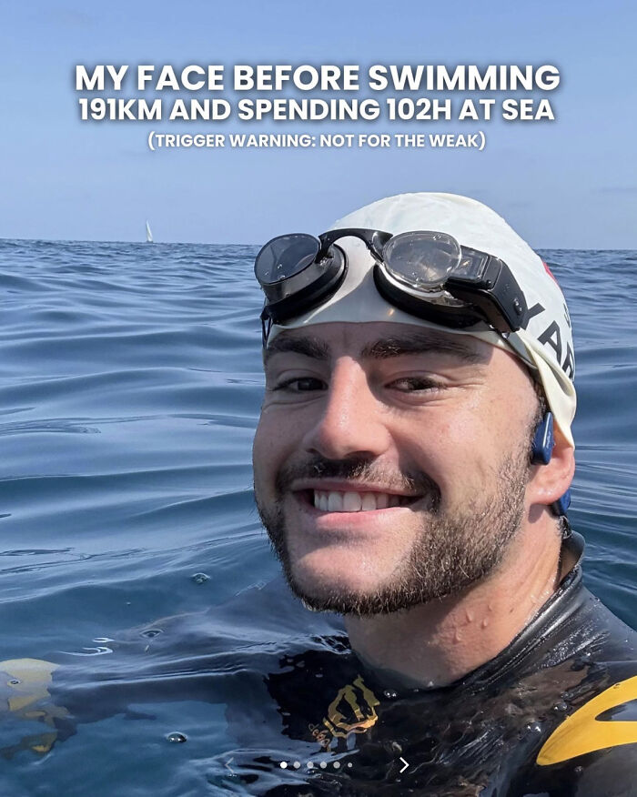 Man Who Swam For 110 Miles Without Sleeping Reveals "Intense" Hallucinatory Experience