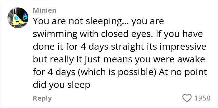 Man Who Swam For 110 Miles Without Sleeping Reveals "Intense" Hallucinatory Experience