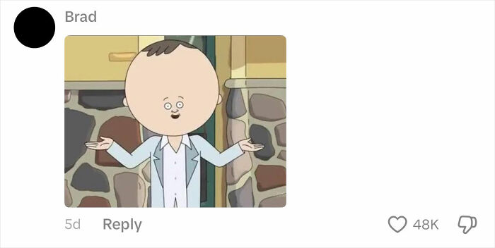 Cartoon character with a large egg-shaped head and short hair, illustrating hair transplant recovery humor.