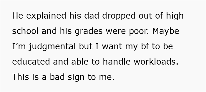 Text showing a girlfriend judging her boyfriend&rsquo;s background as his true colors show during vacation.