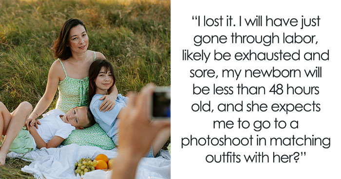 MIL Plans Family Photoshoot Hours After DIL Gets Discharged With Newborn, She Loses It