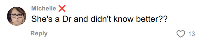 Comment on social media by Michelle questioning a mother who left her 6-month-old baby alone on the beach with a major twist discussed.