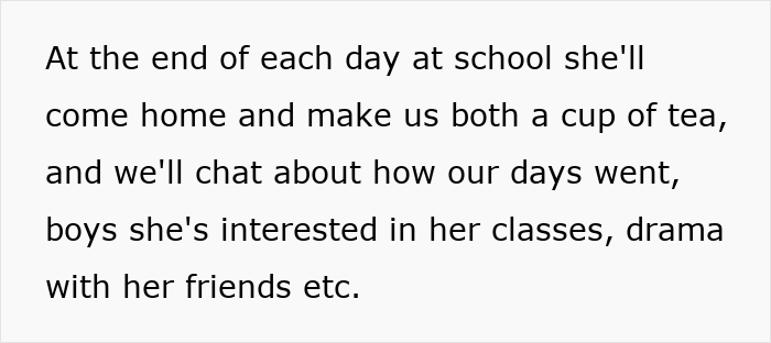 Text excerpt showing a mom admitting she likes one daughter more than the other and struggles to hide it.