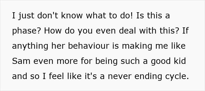 Alt text: Mom admits she likes one daughter more than the other and struggles with feelings of favoritism and parenting challenges.