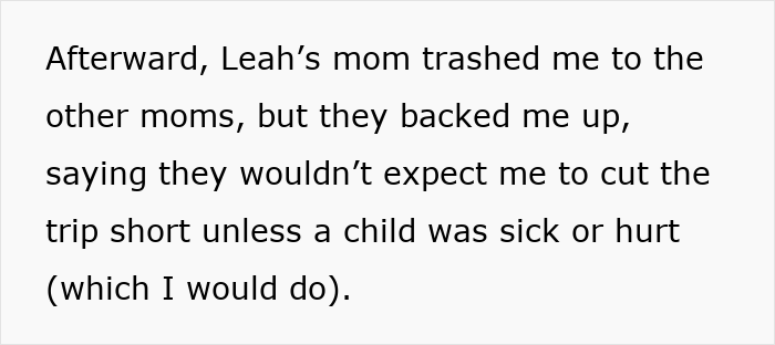 Text about a 12-year-old causing drama at a birthday party by demanding to go home for being bored.