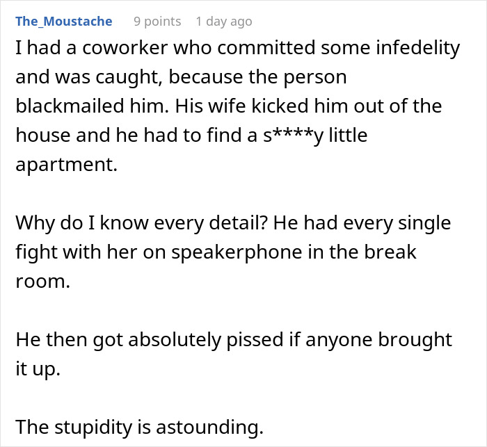 User shares story about coworker’s fights on speakerphone, sparking others to join with their own speakerphone experiences. User shares story about coworker’s fights on speakerphone, sparking others to join with their own speakerphone experiences.