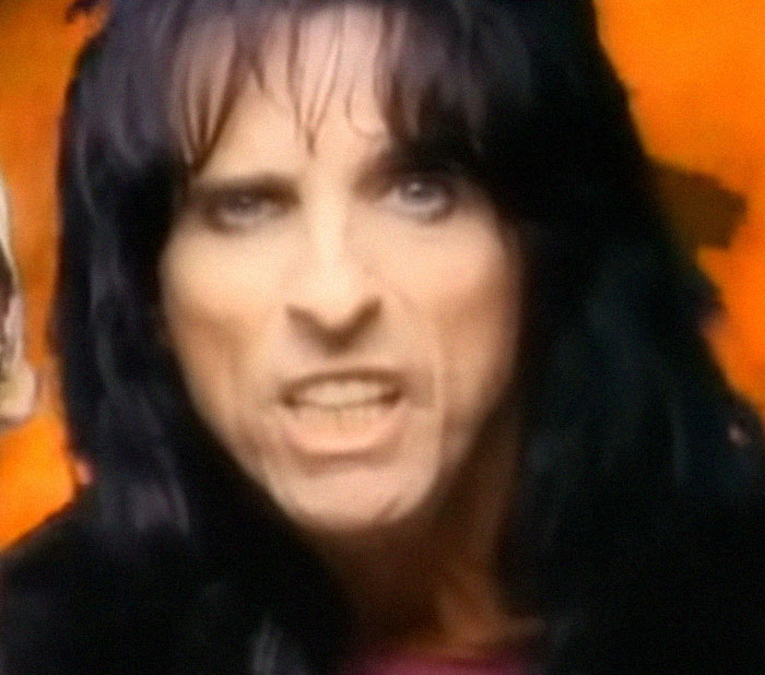 Close-up of a person with long dark hair and intense expression in an image related to encounters with celebrities.