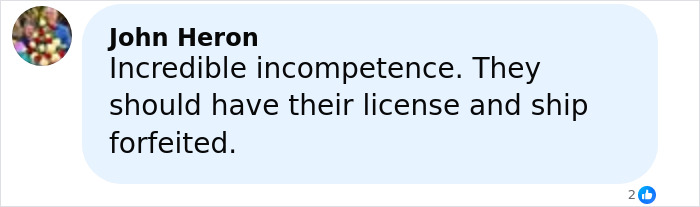 Comment by John Heron criticizing cruise ship negligence after elderly woman found deceased on Great Barrier Reef island.