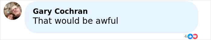 Commenter Gary Cochran reacting to a post about a man with a 4-lb face tumor seeking urgent help.