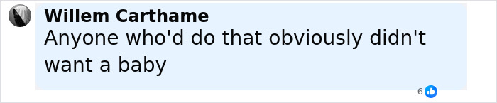 Comment by Willem Carthame expressing disapproval of healthcare exec and husband leaving baby alone at the beach for an hour. Comment by Willem Carthame expressing disapproval of healthcare exec and husband leaving baby alone at the beach for an hour.