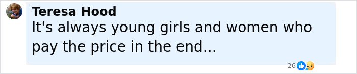 Screenshot of a social media comment about a teen driver involved in a fatal hit-and-run case under public scrutiny.