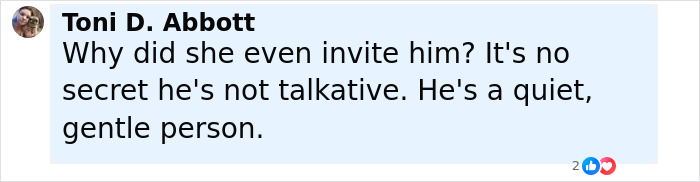 Screenshot of a Facebook comment discussing Rosie O'Donnell's claim about Keanu Reeves being her worst guest.