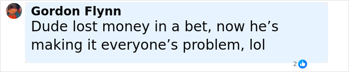 Comment by Gordon Flynn about losing money in a bet, referencing NBA gambling scandal details.