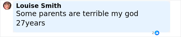 Comment from Louise Smith expressing shock about a teen missing for 27 years discovered in parents&rsquo; house in horrific condition.