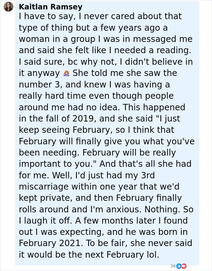 Woman shares story about psychic drawing changing her love life and predicting a life-changing event in February.