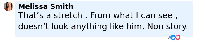 Woman commenting on a psychic drawing, discussing its impact on her love life and sharing skepticism in a social media post.