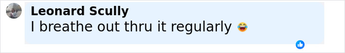 Screenshot of a social media comment humorously discussing scientists proving you can breathe through your bottom. Screenshot of a social media comment humorously discussing scientists proving you can breathe through your bottom.