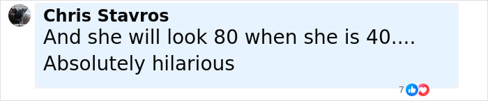 Comment on social media post about Charlie Sheen's daughter showing shocking before-and-after plastic surgery photos.