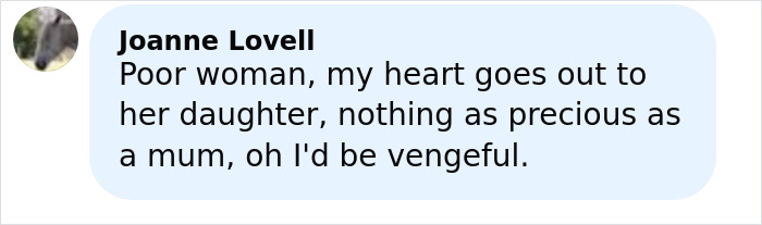 Comment expressing sympathy for elderly woman stranded on remote island and concern for her daughter&rsquo;s feelings.