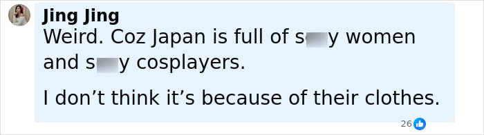 Comment on social media discussing tourists kicked out of Japanese restaurant over revealing sports attire, sparking debate. Comment on social media discussing tourists kicked out of Japanese restaurant over revealing sports attire, sparking debate.