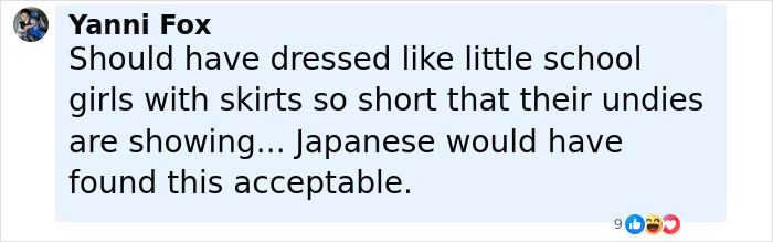 Comment criticizing tourists' revealing sports attire leading to their removal from a Japanese restaurant sparking debate. Comment criticizing tourists' revealing sports attire leading to their removal from a Japanese restaurant sparking debate.