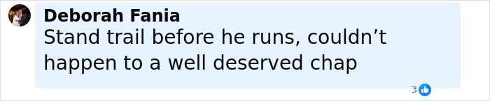 Comment by Deborah Fania on a social media post discussing new Prince Andrew allegations and Virginia Giuffre's memoir.