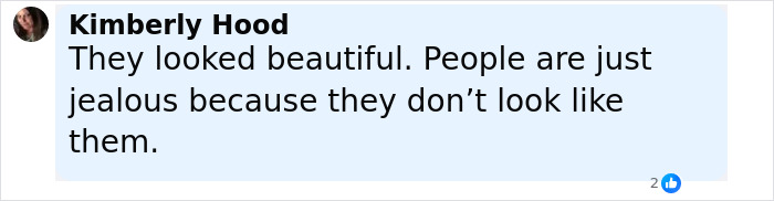 Comment from Kimberly Hood praising Victoria's Secret models amid criticism over amount of fake tan in before-and-after shots.