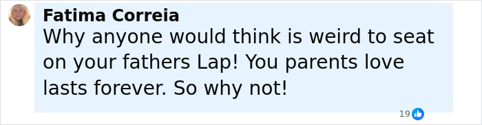 Comment on social media defending David Beckham for letting his 14-year-old daughter sit on his lap amid creepy relationship concerns.