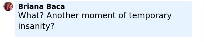 Comment by Briana Baca expressing confusion and frustration about Jennifer Lopez and Ben Affleck cozying up on the red carpet.