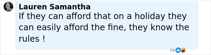 Screenshot of a social media comment discussing parents and a $70,000 Disney vacation leading to a court case.