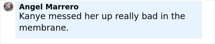 Screenshot of a social media comment mocking Kim Kardashian&rsquo;s wig for private parts product from SKIMS.