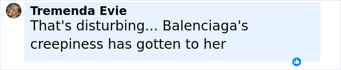 Social media comment expressing discomfort and criticism related to a controversial wig for private parts concept.