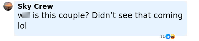 Screenshot of a social media comment reacting to the rumored romance involving Justin Trudeau amid midlife crisis talks.