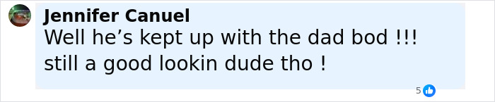 Comment by Jennifer Canuel praising Matt LeBlanc&rsquo;s dad bod and good looks in a social media post about Joey unaired episodes.