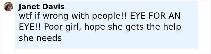 Comment by Janet Davis expressing concern for a 12-year-old who escaped severe mistreatment, hoping she gets help.