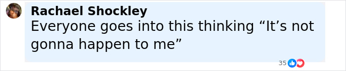 Facebook comment by Rachael Shockley stating everyone thinks it won&rsquo;t happen to them, highlighting concerns after NYPD detective found deceased.