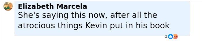 Comment by Elizabeth Marcela expressing hurt over Kevin Federline&rsquo;s memoir amid Britney Spears&rsquo; heartbreaking new confession.