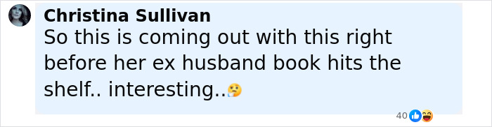 Screenshot of a social media comment discussing Britney Spears&rsquo; heartbreaking new confession amid ex Kevin Federline&rsquo;s memoir.