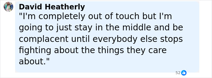 Screenshot of a social media comment responding to the backlash over Keira Knightley Harry Potter casting.