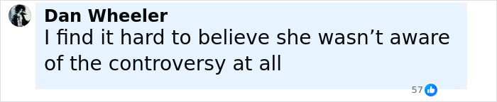 Comment by Dan Wheeler stating disbelief that she wasn&rsquo;t aware of the controversy over Keira Knightley Harry Potter casting backlash.