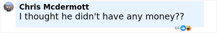 Comment by Chris Mcdermott questioning Michael Jackson&rsquo;s estate financial status amid Paris Jackson&rsquo;s claim controversy.
