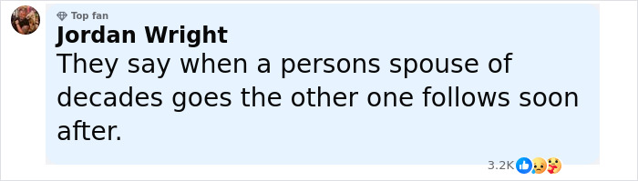 Comment by a top fan Jordan Wright expressing sympathy after Dolly Parton's sister asks for prayers amid health struggles.