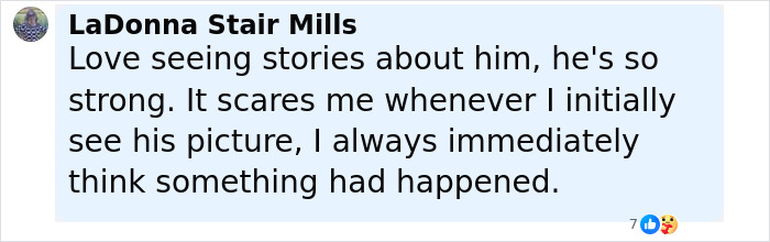 Comment expressing concern and support for Michael J. Fox, mentioning his strength and heartbreaking health update.