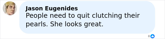 Comment from Jason Eugenides reacting to Sydney Sweeney&rsquo;s braless look and Jamie Lee Curtis&rsquo; reaction stirring online drama.