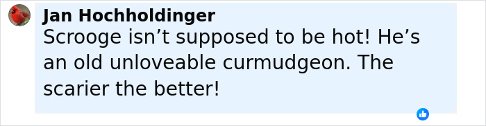 Comment criticizing Johnny Depp&rsquo;s new movie role, calling it shameful and not supposed to be hot, sparking backlash.