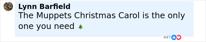 Comment about The Muppets Christmas Carol, showing social media reactions to Johnny Depp&rsquo;s new movie role backlash and criticism.