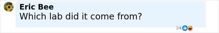 Comment asking which lab the zombie deer disease sample came from in an online discussion. Comment asking which lab the zombie deer disease sample came from in an online discussion.