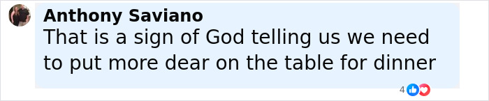 Comment by user Anthony Saviano expressing a view on deer consumption amid concerns about zombie deer disease detection. Comment by user Anthony Saviano expressing a view on deer consumption amid concerns about zombie deer disease detection.