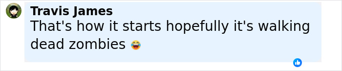Social media comment mentioning walking dead zombies, related to concerns about zombie deer disease detected again. Social media comment mentioning walking dead zombies, related to concerns about zombie deer disease detected again.